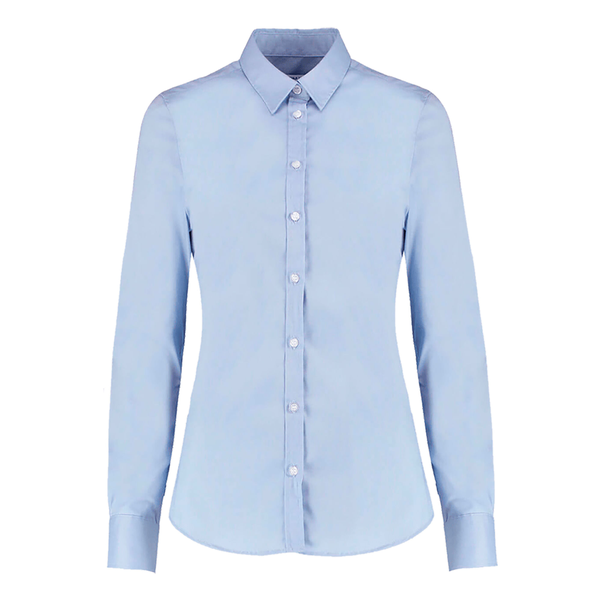 Camisa Oxford Mujer M Larga Celeste Safety Store